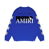 Amiri Long Sleeved Shirt Printed Trendy Pure Cotton