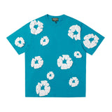 Denim Tears Outfit: T Shirt/Shorts (Separate Purchase Options) Puff Print Short Sleeve T-shirt Loose Couple Shorts Suit
