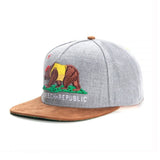Trendy flat brimmed hat cheech republic cap cartoon bear