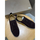 Louboutin-style red bottom shoes cl red bottom shoes genuine leather rivets trendy shoes fashion suede casual sneakers trendyy stylish men's shoes
