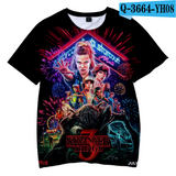 Stranger Things T Shirt Stranger Things3d Digital Printing Casual Short Sleeve T-shirt