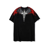 Marcelo Burlon T Shirt MB Wings Pattern Pure Cotton Men and Women Same Style