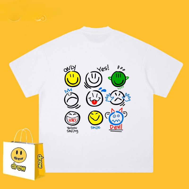Drew T Shirts Short Sleeve T-shirt Loose round Neck