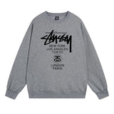 Stussy Sweatshirts Autumn/Winter Fleece Couple Sweatshirts