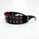 Trendy punk glasses y2k flash diamond