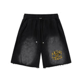 Amiri shorts drawstring slacks alphabet shorts