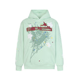Sp5der Hoodie Cobweb Puff Print Pure Cotton
