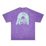 Amiri Washed Distressed T Shirt Printed Trendy Pure Cotton