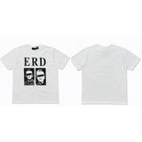 ERD T Shirts Short Sleeve Retro Slogan T-shirt Cotton