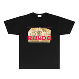 Rhude T Shirts Printed Trendy Pure Cotton