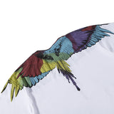 Marcelo Burlon T Shirt MB Rainbow Color Wings Pattern Pure Cotton Men and Women Same Style