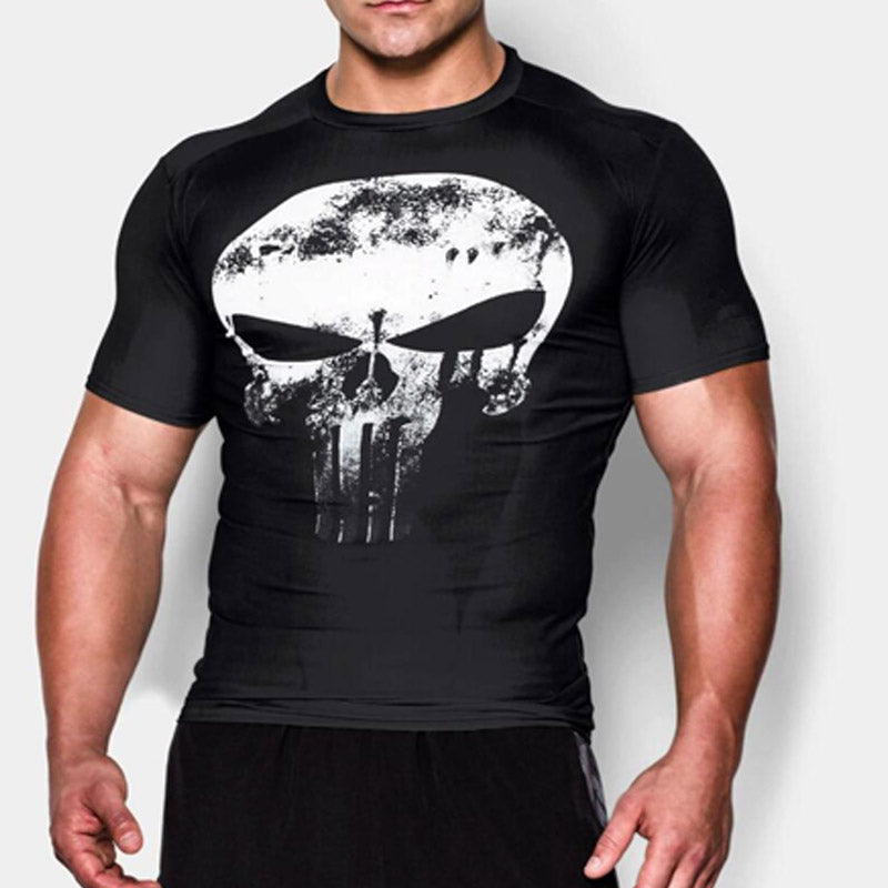 Marvel T Shirt Printed Men's Short-Sleeved T-shirt Sports Leisure Fitness Outdoor