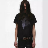 ERD T Shirts Retro Washed Summer Short-Sleeved T-shirt for Men and Women