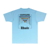 Rhude T Shirts Printed Trendy Pure Cotton