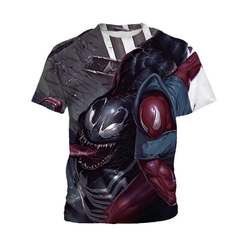 Marvel T Shirt Men's Short Sleeve Printed Venom T-shirt Casual Fashion