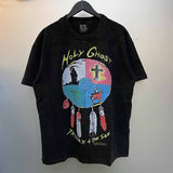 SAINT MICHAEL Vintage T Shirt Direct Spray Washing Water Old Short Sleeve