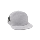 Trendy flat brimmed hat corduroy heattech breathable