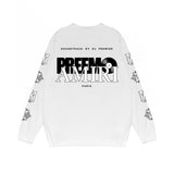 Amiri Long Sleeved Shirt Printed Trendy Pure Cotton