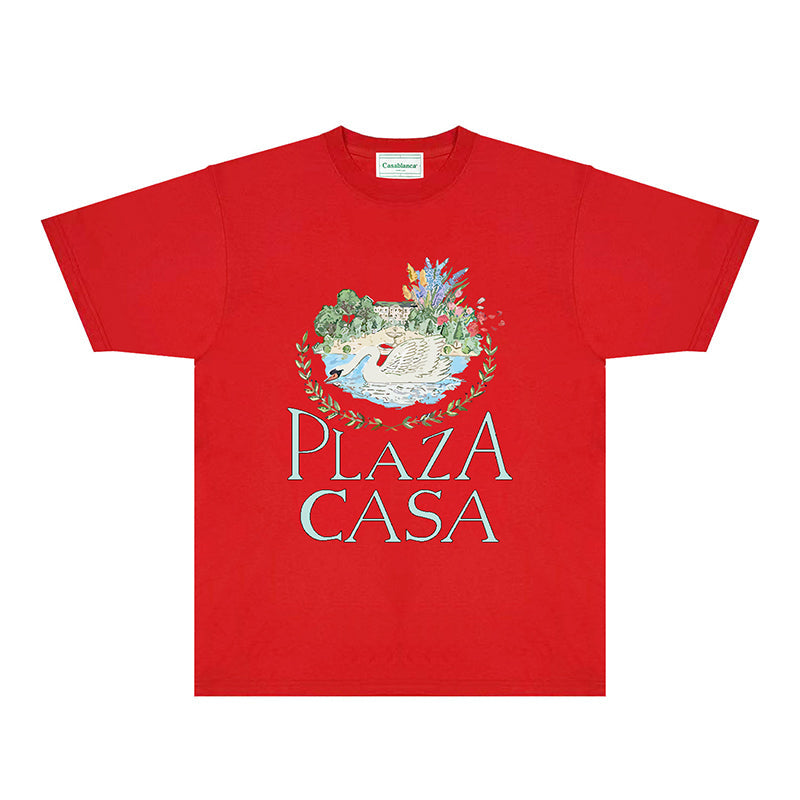 Casablanca T Shirts Fashion Print Street