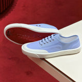 Louboutin-style red bottom shoes original box clexport canvas patchworkcasualflats men's whitetie back sneakers new arrivalflats shoes travel shoes