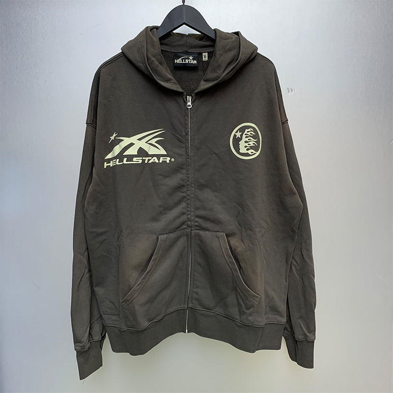 HS Hoodie Retro Printed Loose Autumn and winter