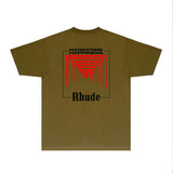 Rhude T Shirts Printed Trendy Pure Cotton