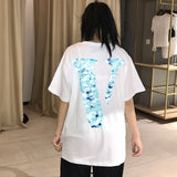 ASAP Yams V Lone T Shirt Kids Pattern Large V Printed Short Sleeve T-shirt