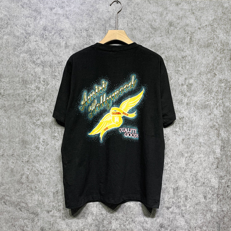 Amiri t shirts star point wings printing short sleeve