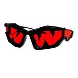 Trendy punk glasses y2k shark teeth