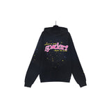Sp5der Hoodie Cobweb Puff Print Pure Cotton