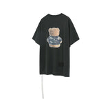We11 Done T Shirts Necklace Bear Reflective T-shirt for Men and Women