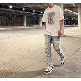 Mens Vintage T-Shirts VINTAGE Old Printed Crew Neck Short Sleeve T-Shirt