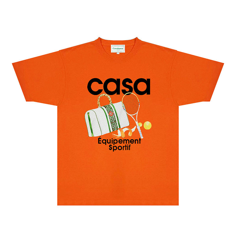 Casablanca T Shirts Fashion Print Street