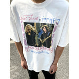 Mens Vintage T-Shirts VINTAGE Old Printed Crew Neck Short Sleeve T-Shirt
