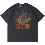 Saint Michael T Shirt Retro Short Sleeve Vintage Distressed Jesus Fogt Shirt