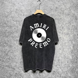 Amiri Washed Distressed T Shirt Printed Trendy Pure Cotton