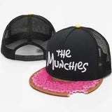 Trendy flat brimmed hat mesh breathable