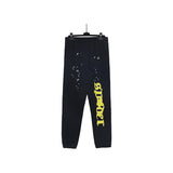 Sp5der Sweatpants Cobweb Puff Print Pure Cotton