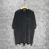 Amiri Washed Distressed T Shirt Printed Trendy Pure Cotton