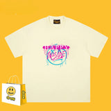 Drew T Shirts Smiley T-shirt Cotton Short Sleeve