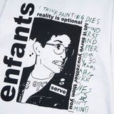 ERD T Shirts Cartoon Print Loose-Fitting Casual T-shirt