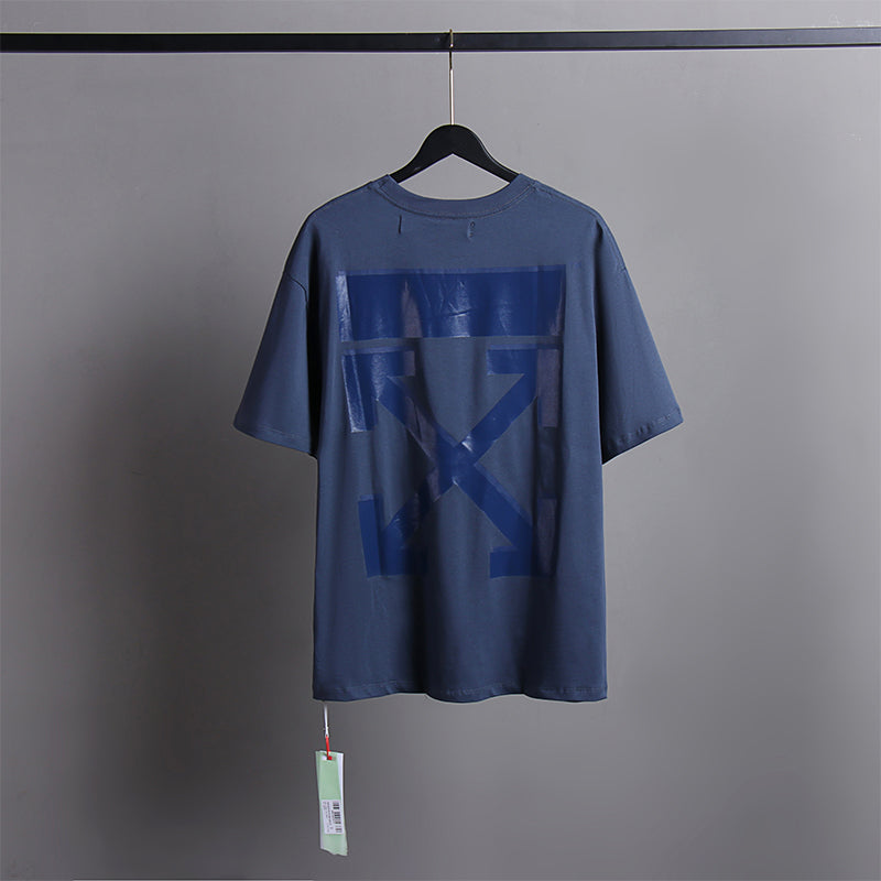 Off White T Shirts Tie-Dye Process Loose Men'S And Women'S Same Style Pure Cotton Short Sleeves