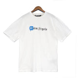 Palm Angels T Shirts Angel Alphabet Graffiti Print Short Sleeve T-shirt Half Sleeve