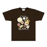 Casablanca T Shirts Fashion Print Street