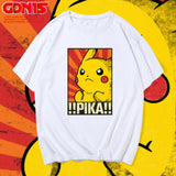 Men and Women Pokemon Pikachu T Shirt Y Detective Pikachu T-shirt