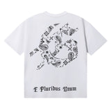 Godspeed t Shirts Los Angeles Hollywood Hills Fire Print Cotton Casual Short Sleeve Men and Women