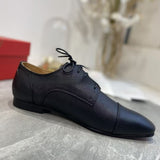 Louboutin-style red bottom shoes embroidered shoes fashioneasiest for matchcasual business thick sole glossy gentleman leather shoes red bottom wedding cl men's shoes