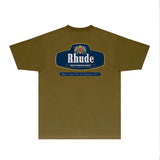 Rhude T Shirts Printed Trendy Pure Cotton