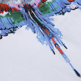 Marcelo Burlon T Shirt MB Colorful Wings Drops Pattern Men's and Women's Same Pure Cotton