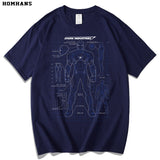 Marvel T Shirt Anime Cartoon Short Sleeve T-shirt Men and Women Loose plus Size